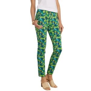 Soft Surroundings Womens SUPERLA STRETCH SKINNY ANKLE PANTS LIME size Small